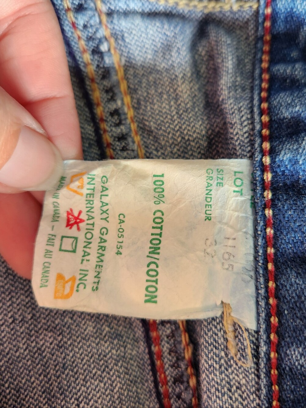 Vintage 70s Fancy Ass High Rise Western Wing Pocket Jeans Made in Canada Size 27 - Picture 6 of 11